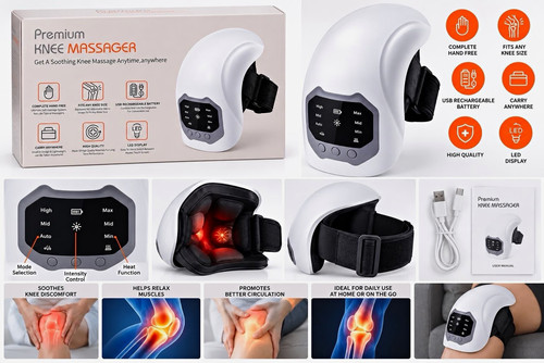 Knee massager hand - massager, led