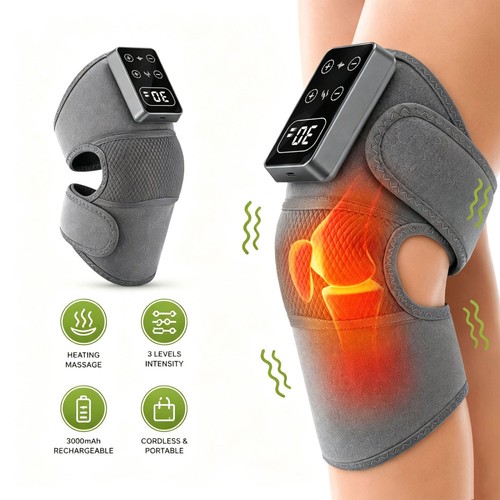 Cordless knee massager for - knee,