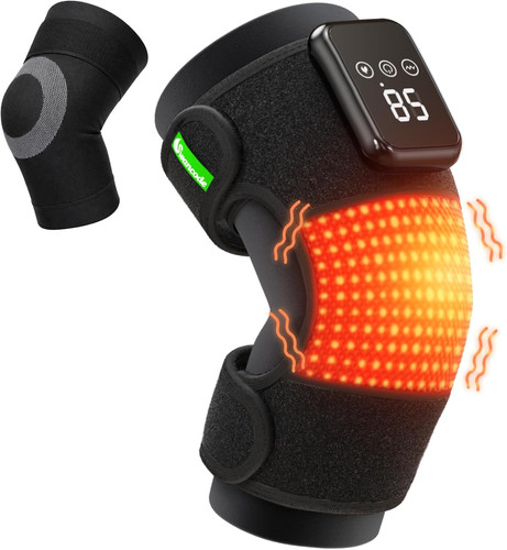 Heated knee massager - heated,