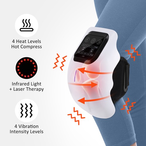 Cordless knee massager - 4-in-1,