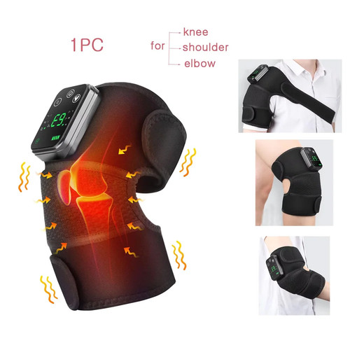 Heated knee massager with - knee,