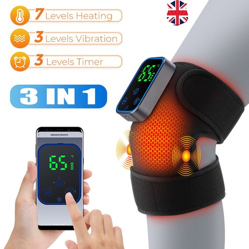 Heated knee massager brace - knee,