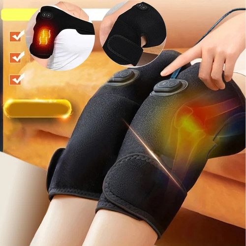 Heated knee massager support - knee,