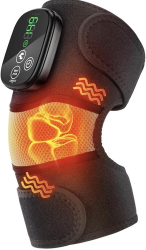 Cordless heated knee massager - heated,