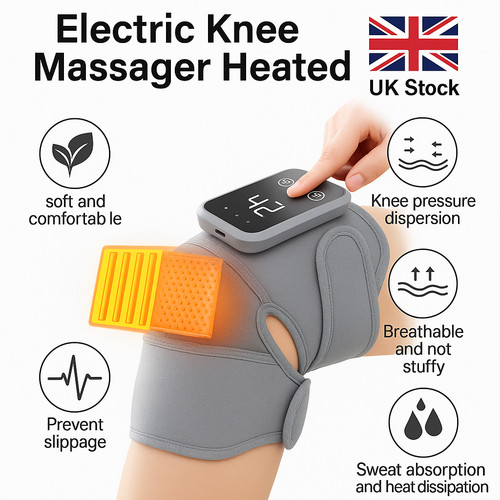 Heated knee massager - heated,