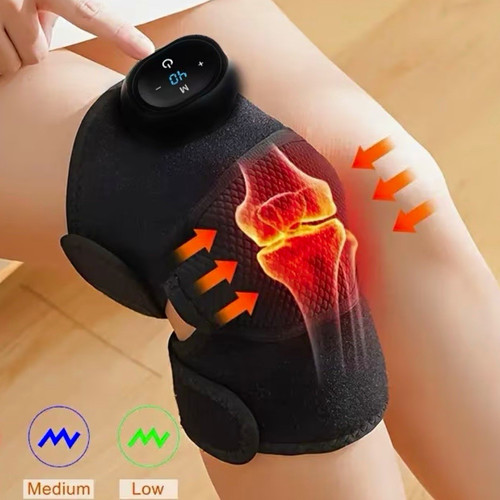 Cordless heated knee - knee, massager