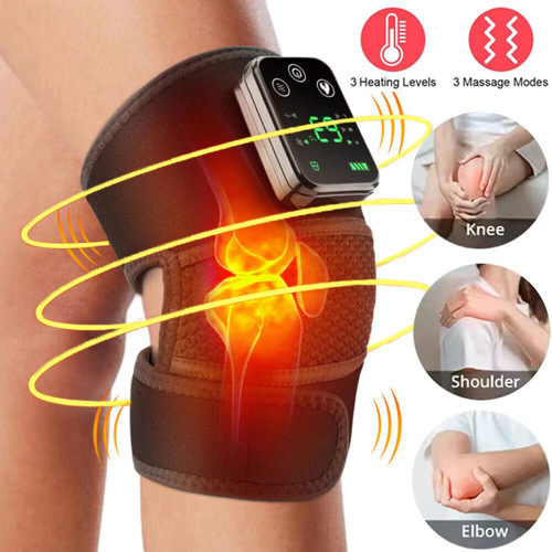 Cordless heated knee - knee, support
