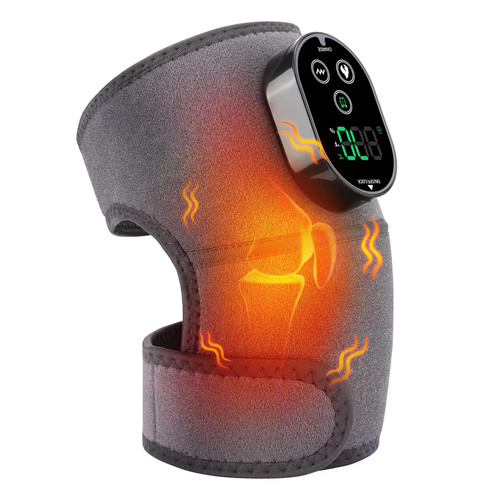 Heated knee massager brace - heated,